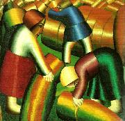 Kazimir Malevich taking in the rye oil